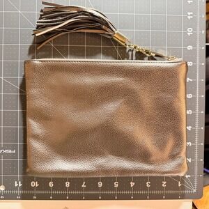 Merona Women Bronze Clutch with Tassel